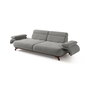 Atelier Del Sofa Bonjo Walnut - Grey, Sofá de 3 plazas